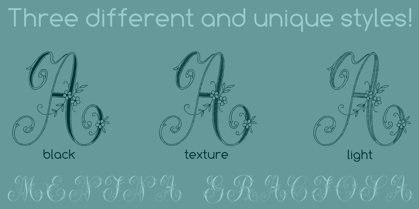 Menina Graciosa Font Poster #1
