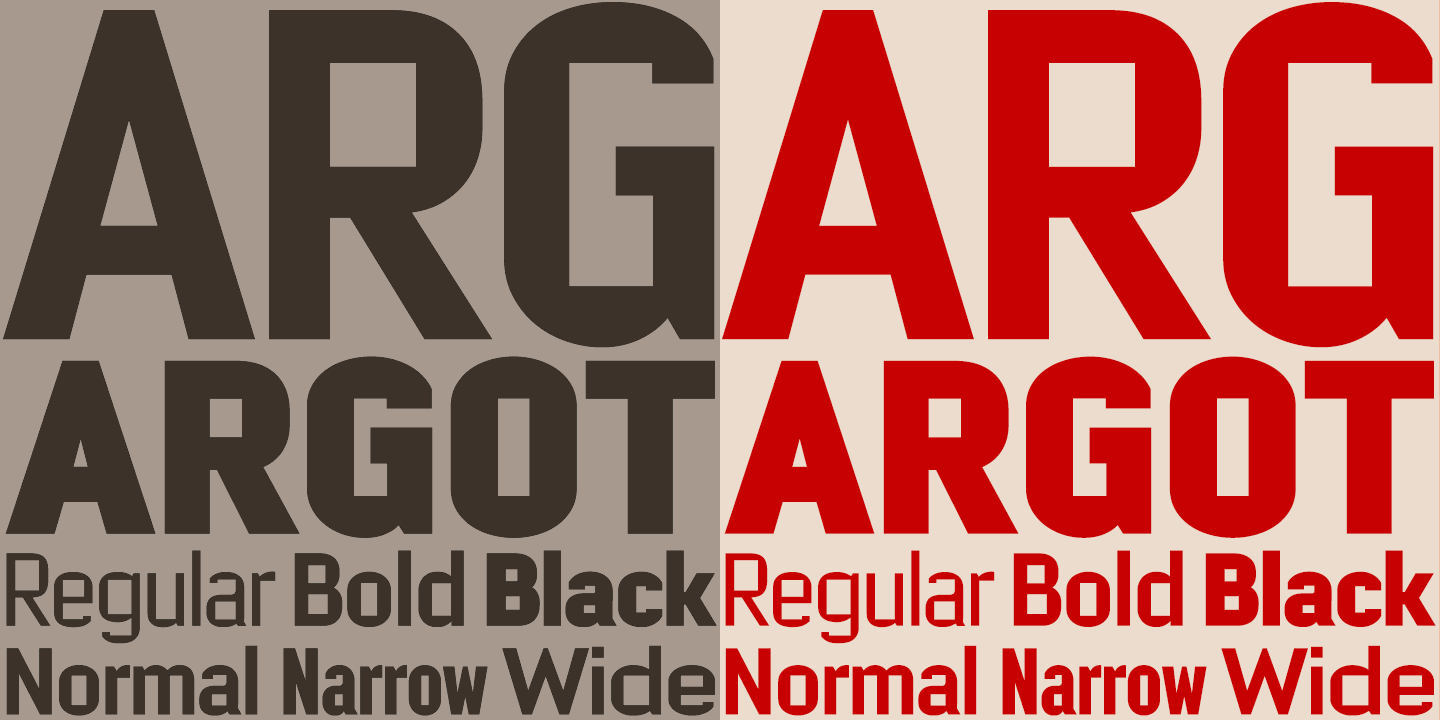 Argot Font Poster #1