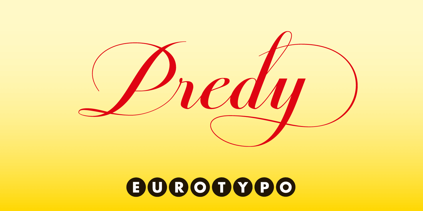 Predy Font Poster #1