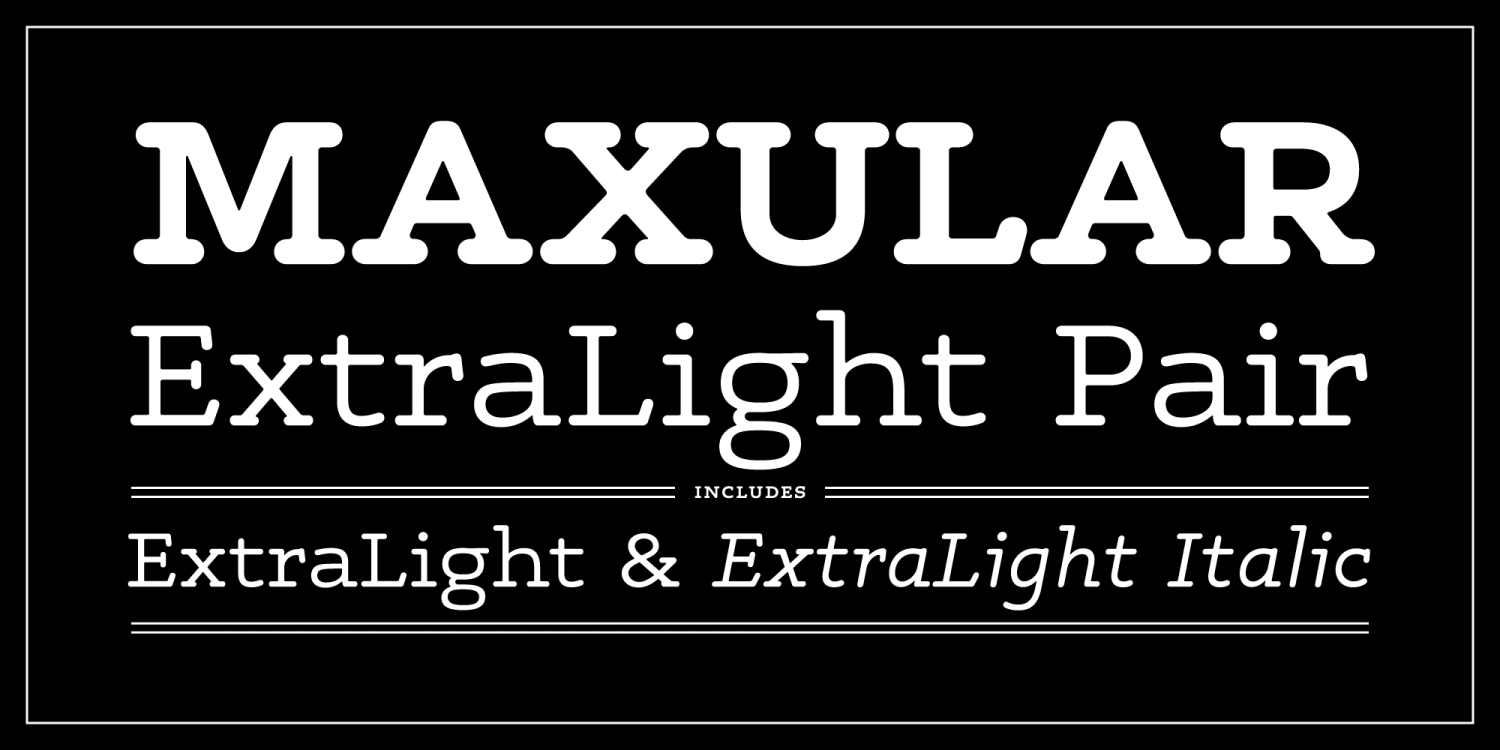 Maxular ExtraLight Pair Poster
