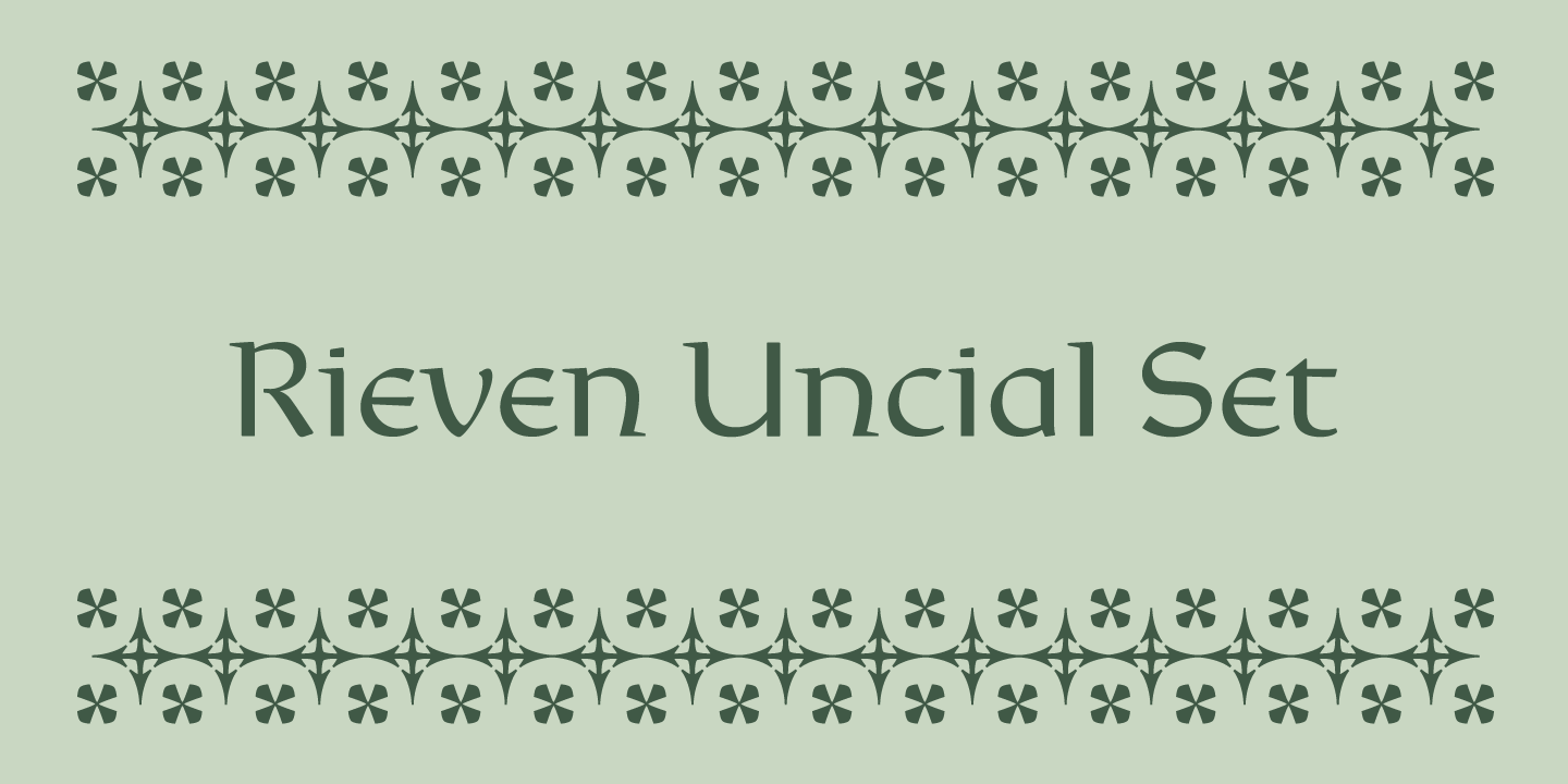 Rieven Uncial Set Poster