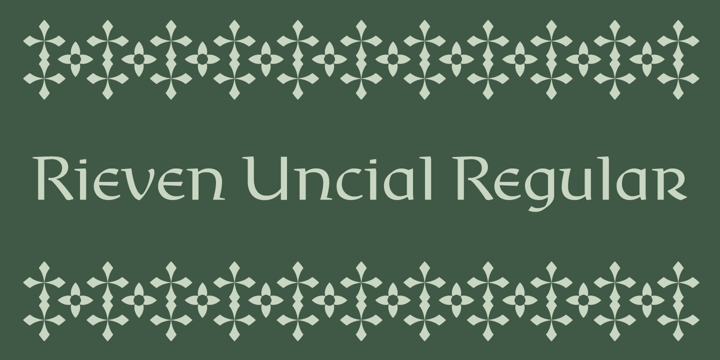 Rieven Uncial Set Font Poster #1