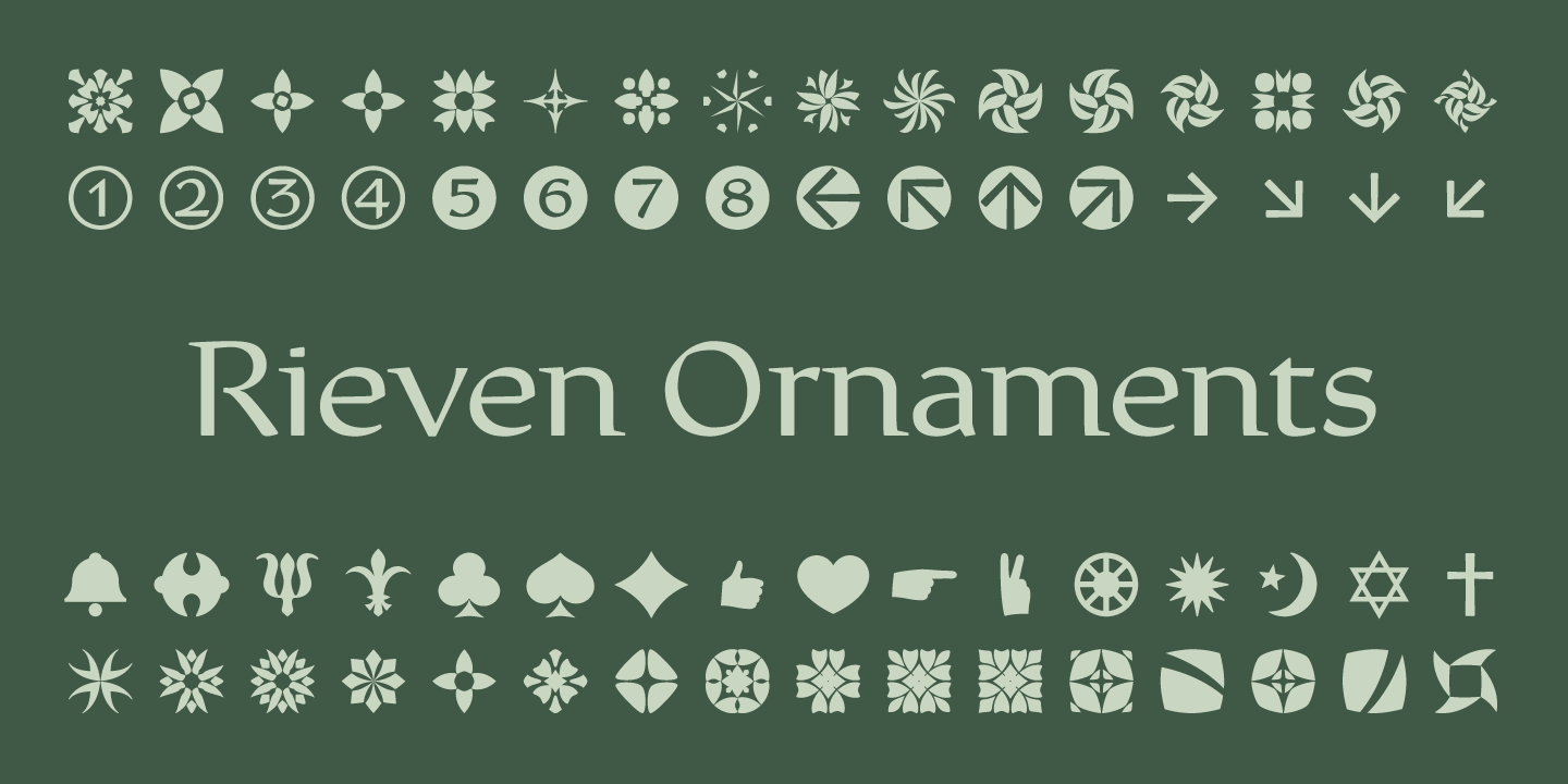Rieven Uncial Set Font Poster #1
