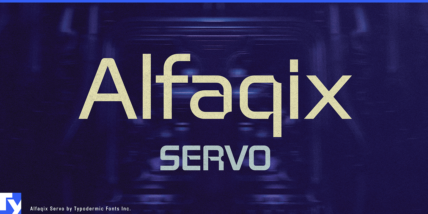 Alfaqix Servo Font Poster #1