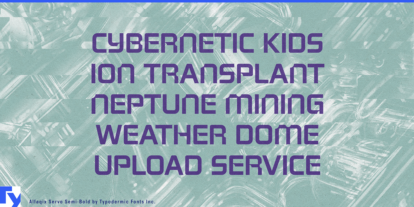 Alfaqix Servo Font Poster #1
