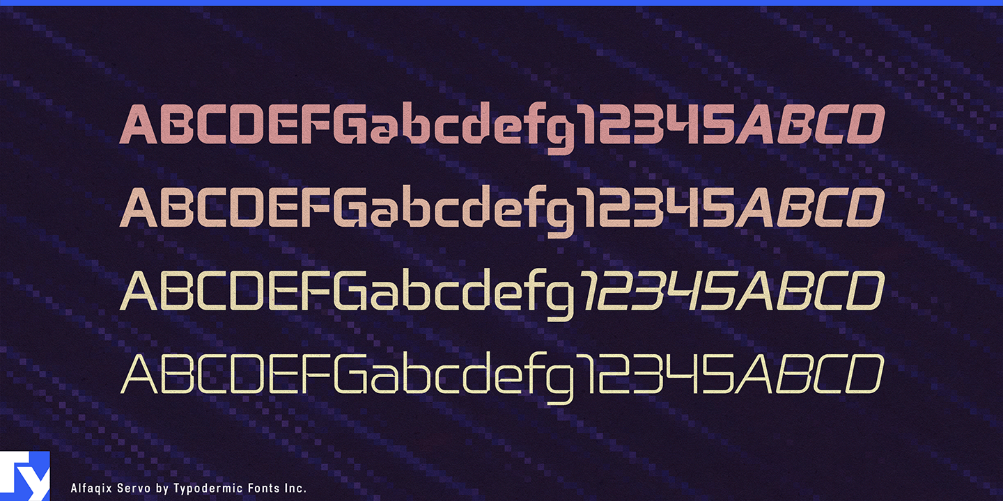 Alfaqix Servo Font Poster #1