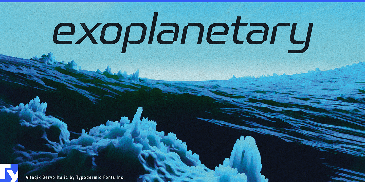 Alfaqix Servo Font Poster #1