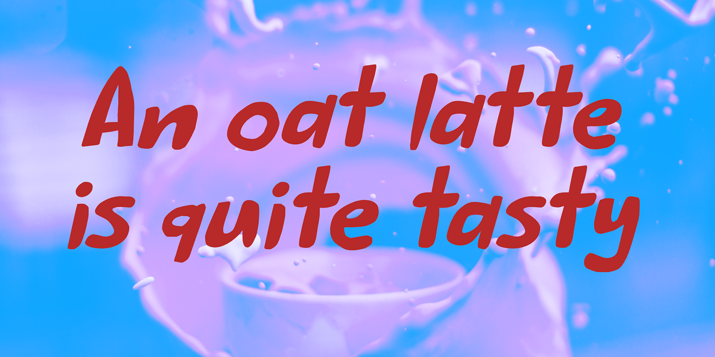 Overnight Oats Font Poster #1