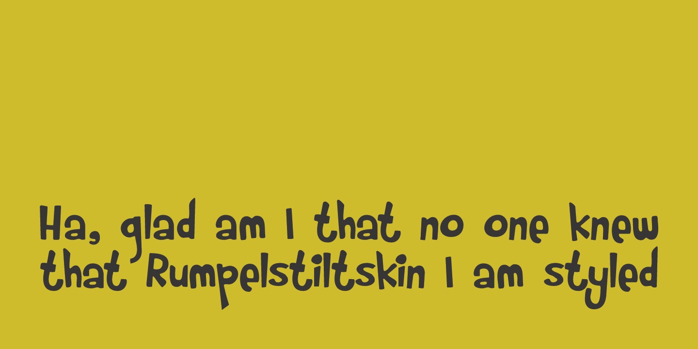 Rumpelstiltskin Font Poster #1