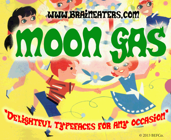 Moon Gas Font Poster #1