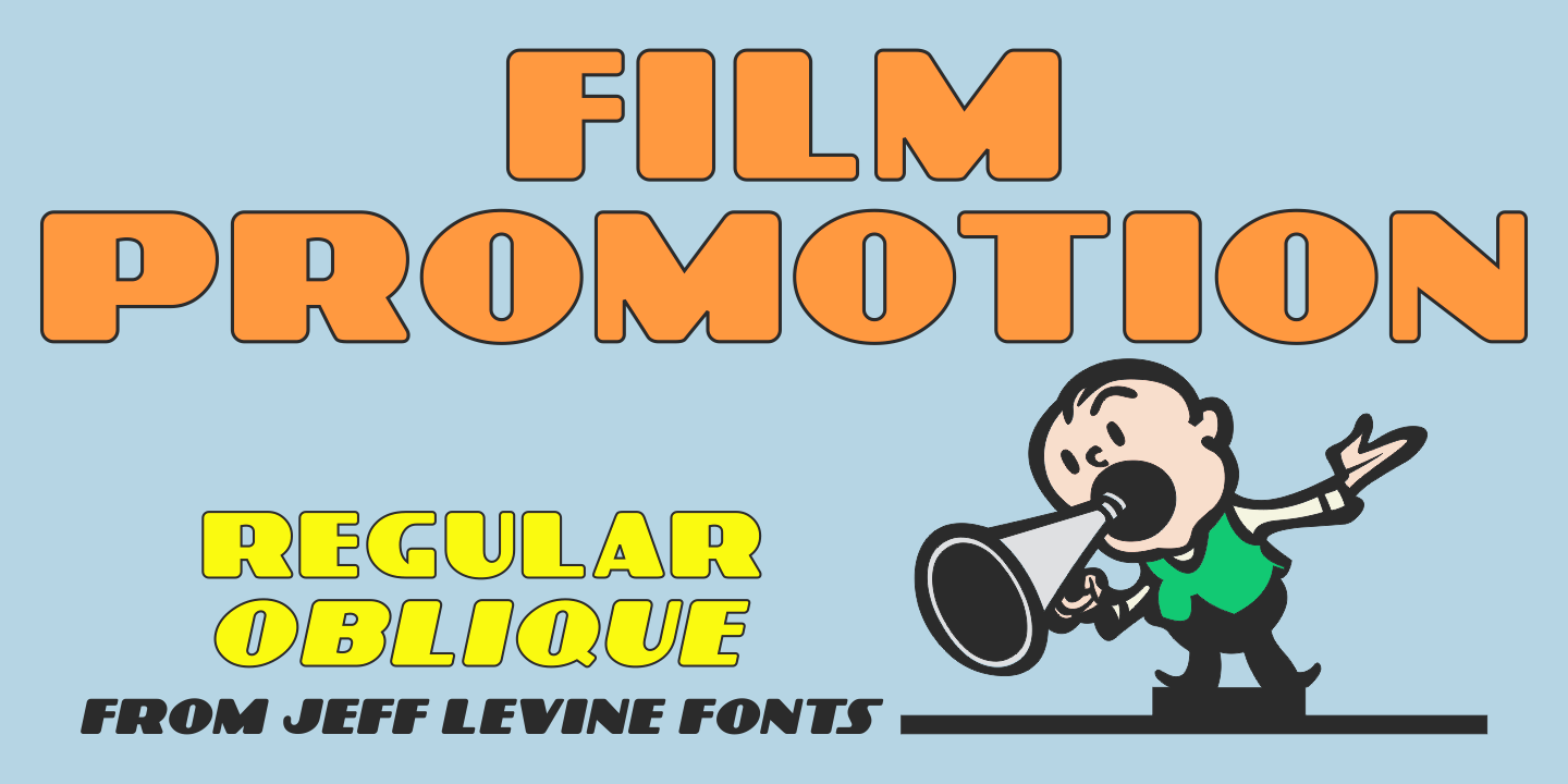 Film Promotion Font Family Poster