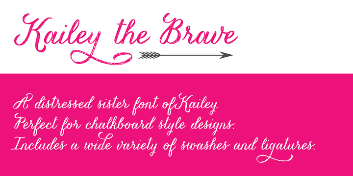 Kailey the Brave Font Poster #1