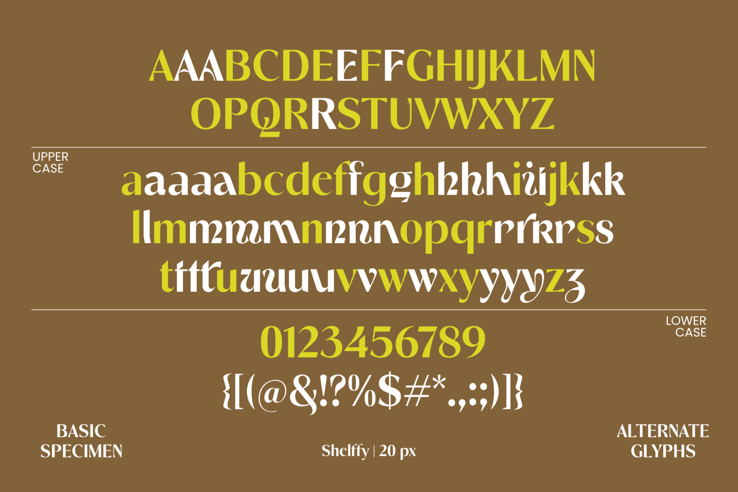 Shelffy Font Poster #1