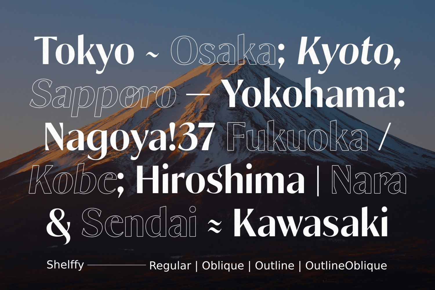 Shelffy Font Poster #1