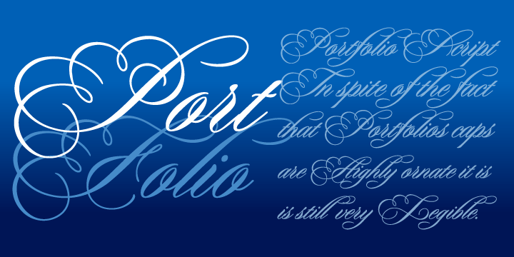 Portfolio Font Poster #1