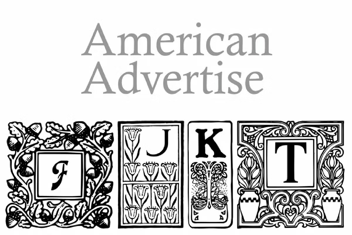 American Advertise Font Family Poster
