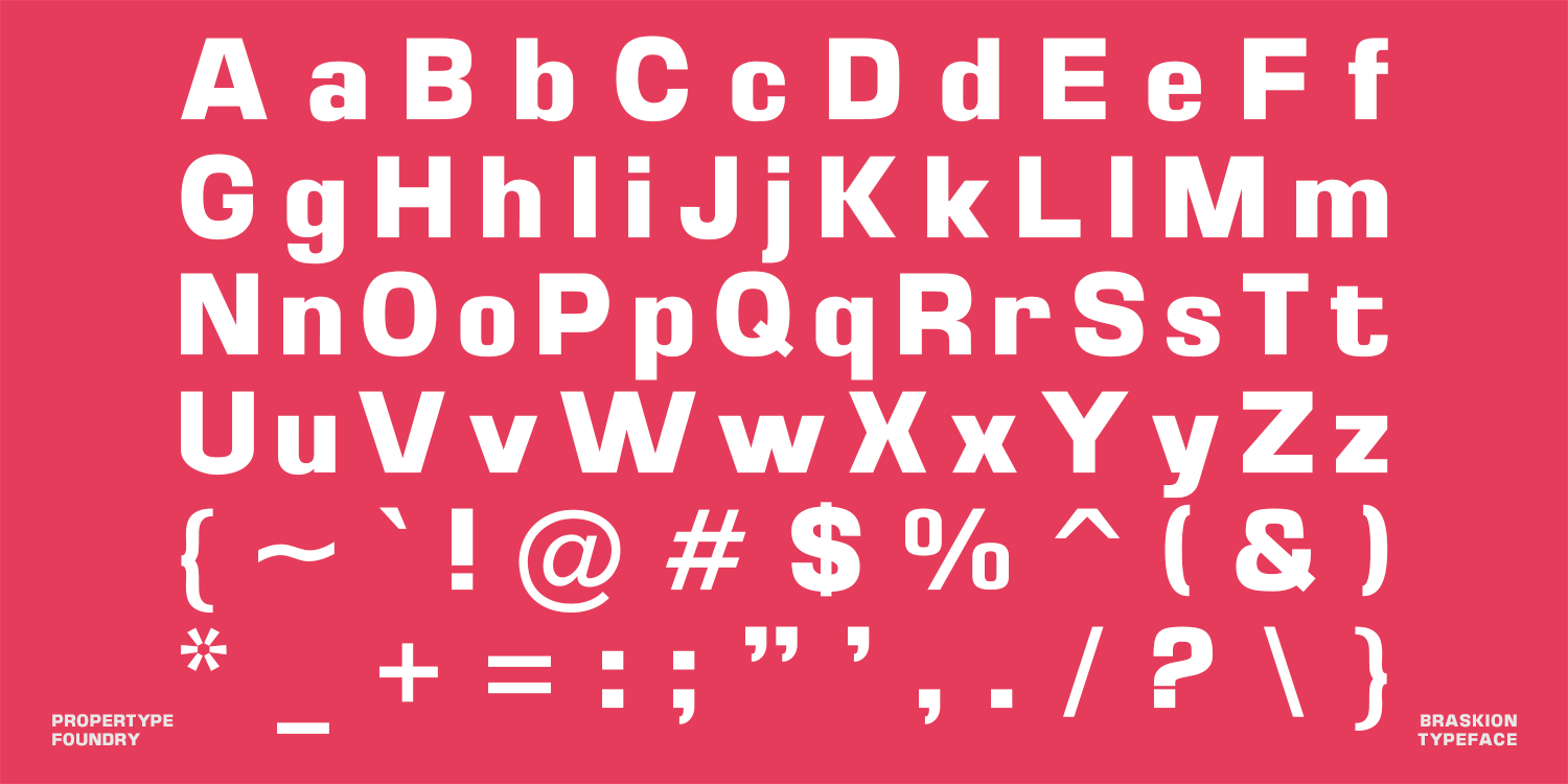 Braskion Font Poster #14