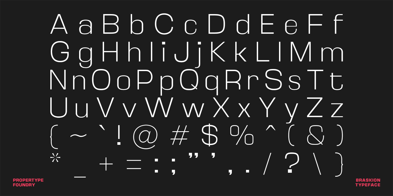 Braskion Font Poster #15