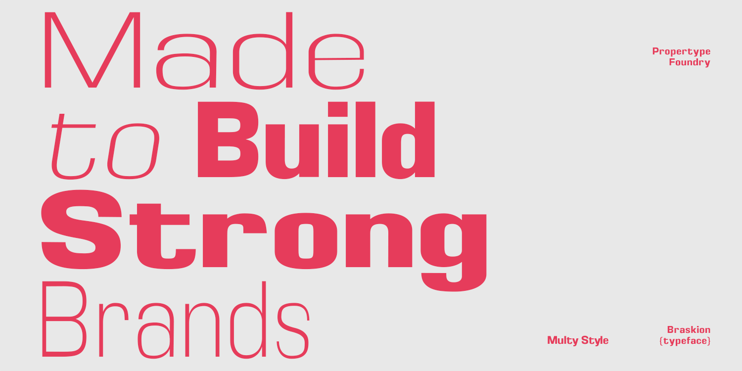 Braskion Font Poster #4