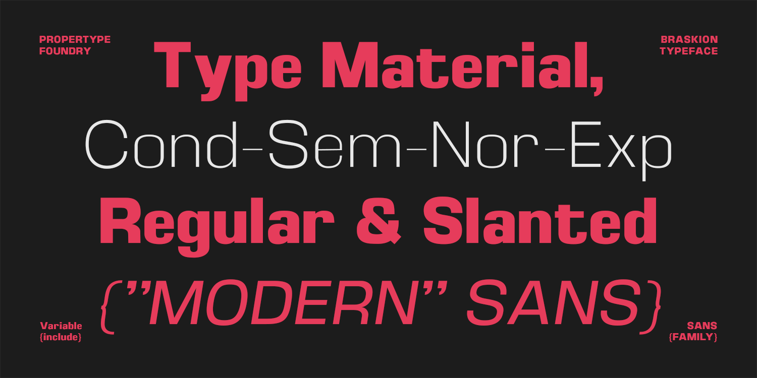 Braskion Font Poster #6