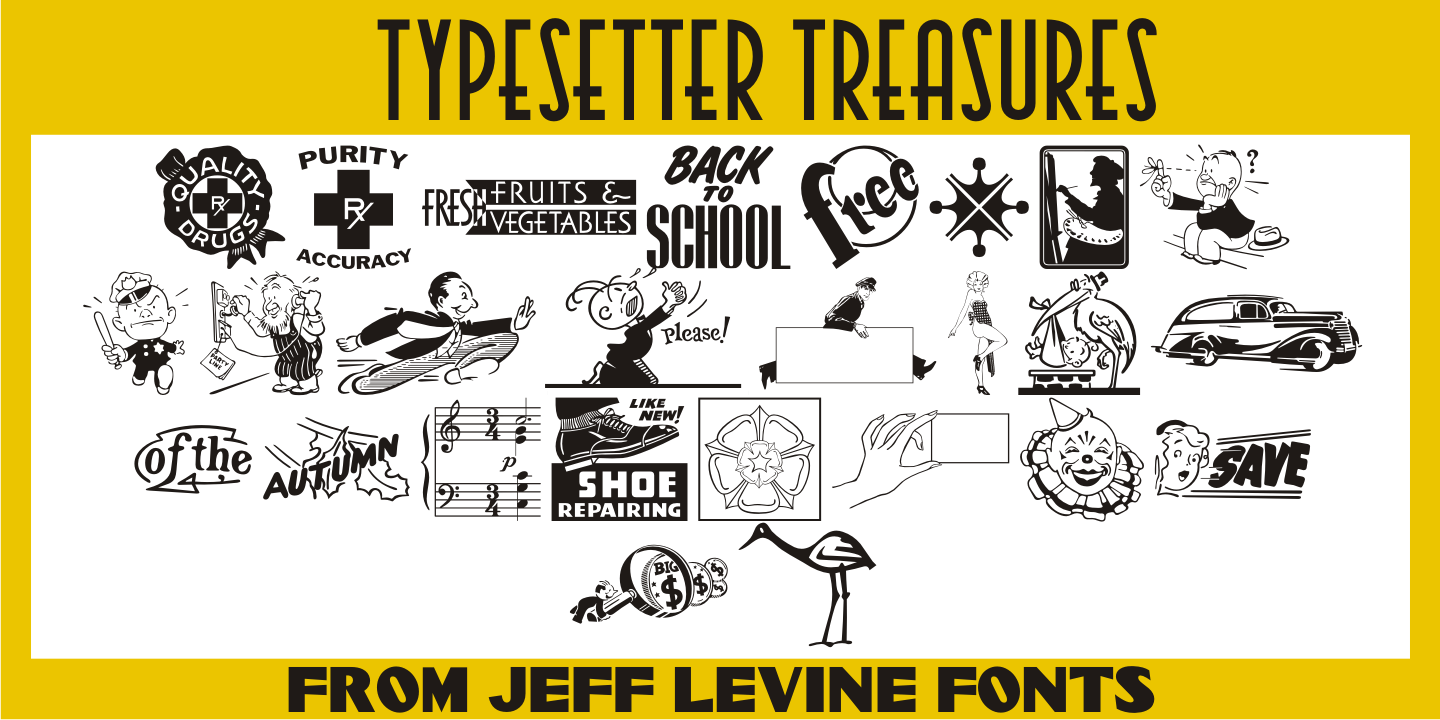 Typesetter Treasures Font Poster #1