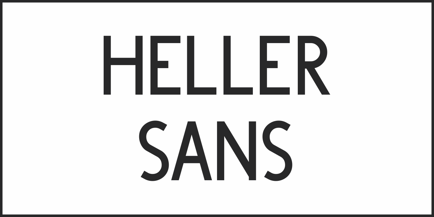Heller Sans Font Poster #1