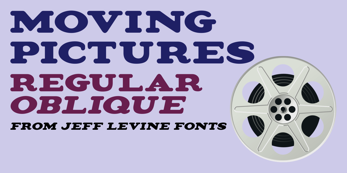 Moving Pictures Font Family Poster