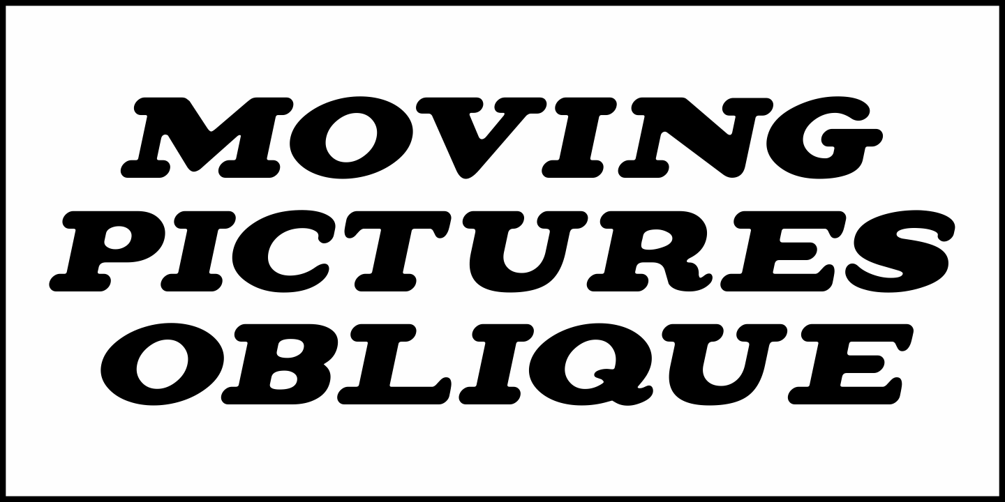Moving Pictures Font Poster #4