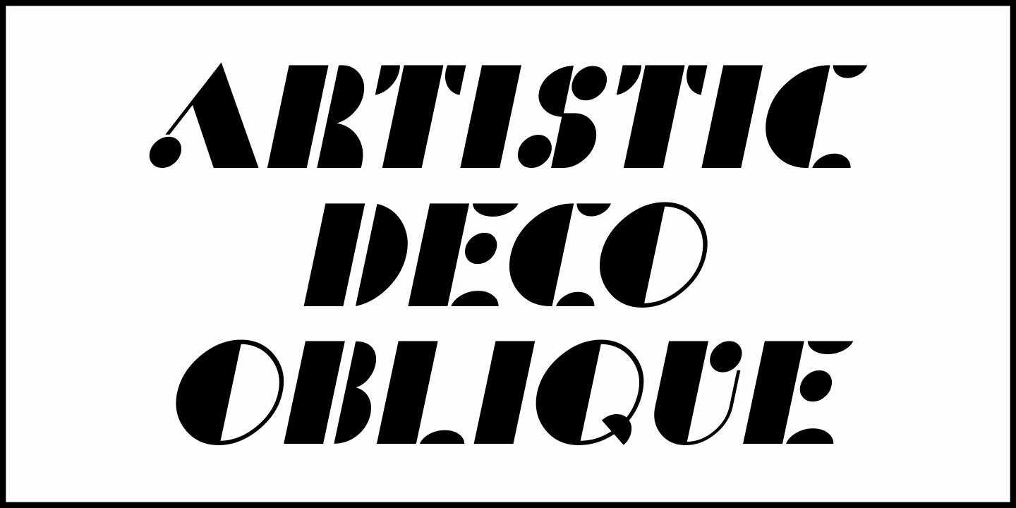 Artistic Deco Font Poster #1