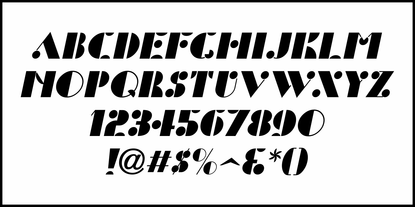 Artistic Deco Font Poster #1