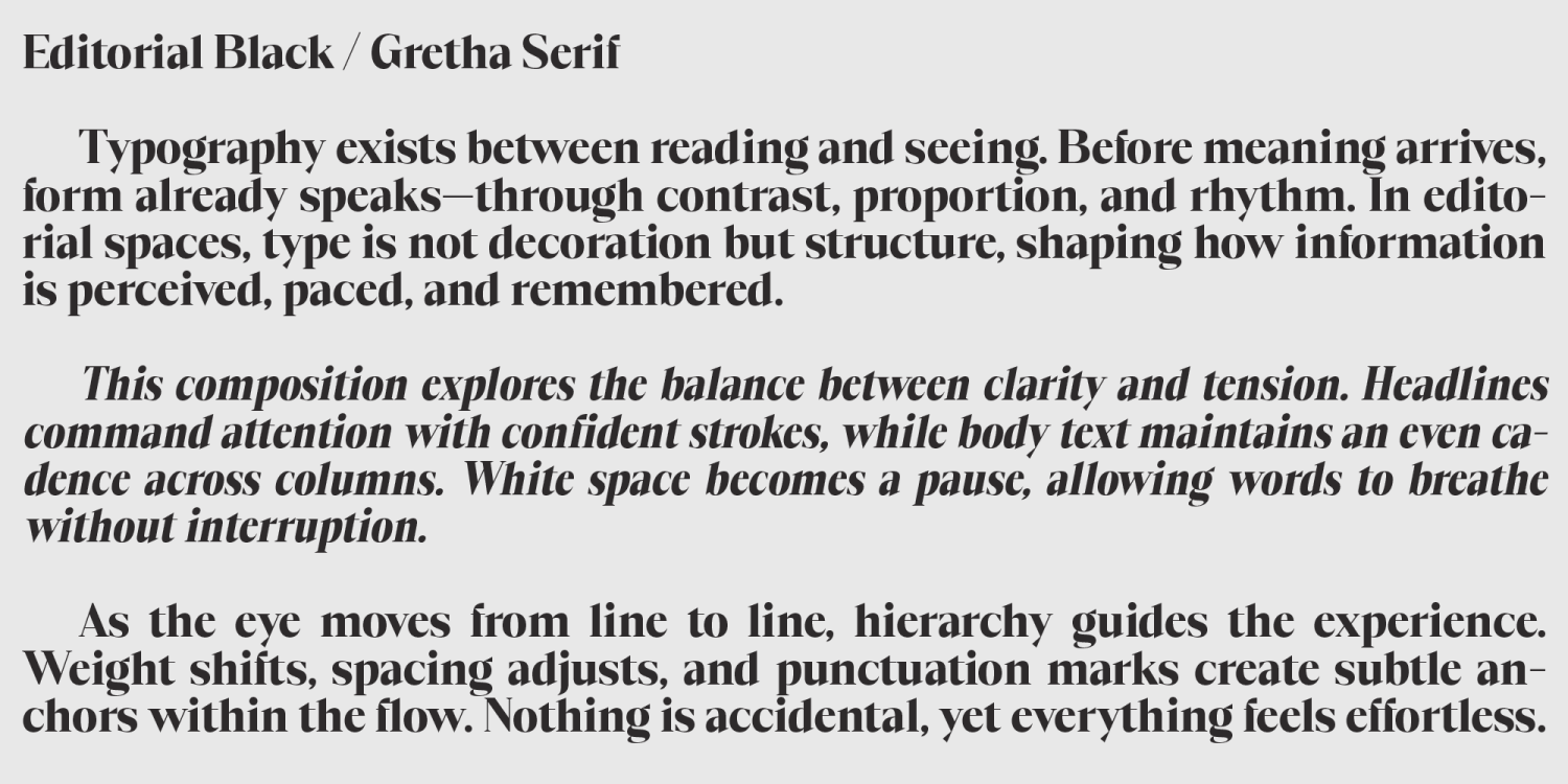 Gretha Serif Font Poster #12