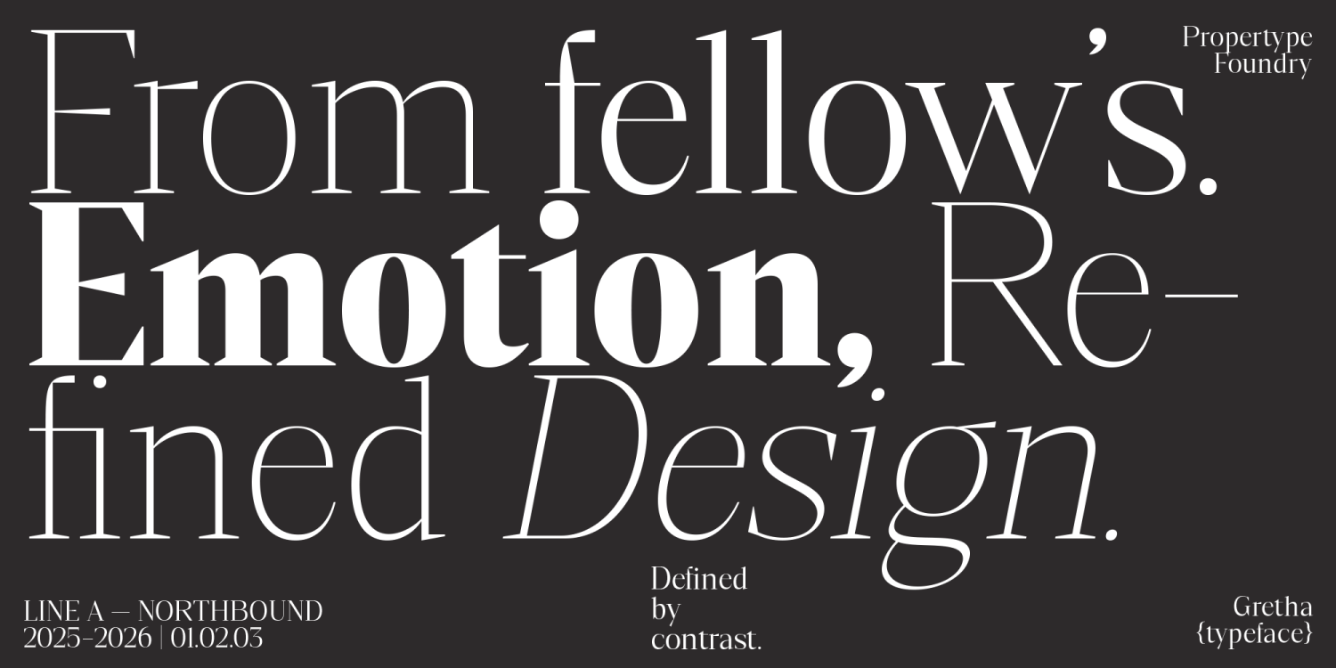 Gretha Serif Font Poster #5