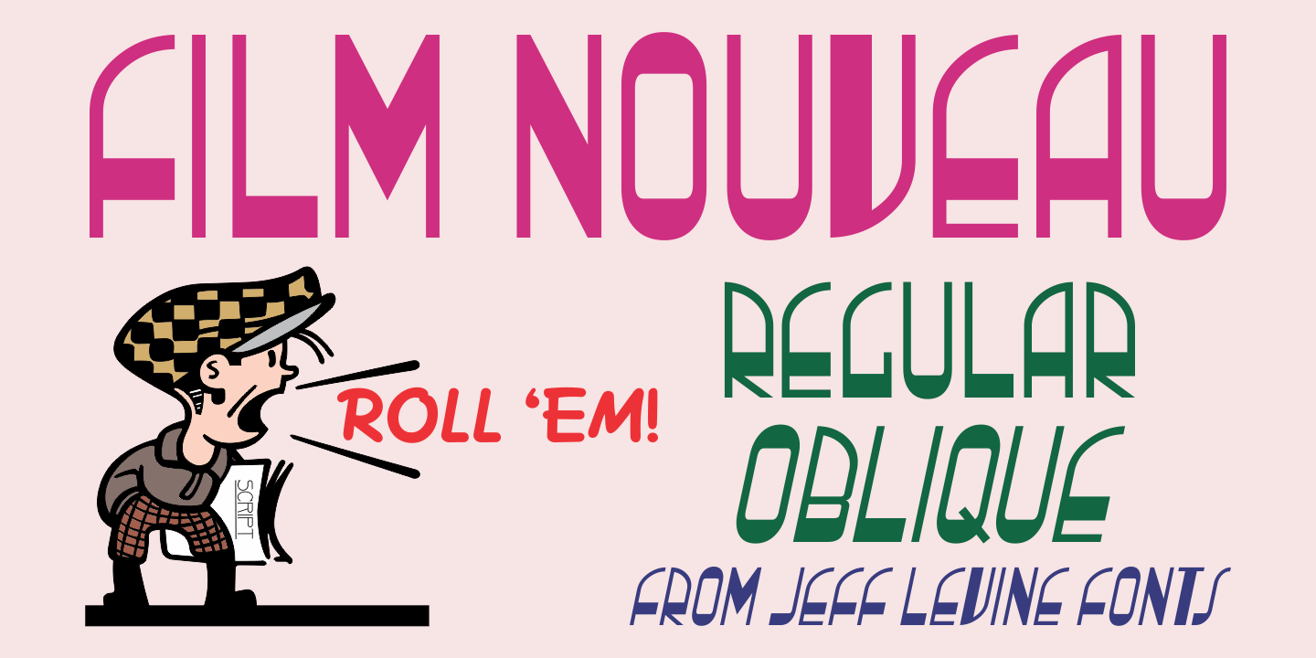 Film Nouveau Font Poster #1