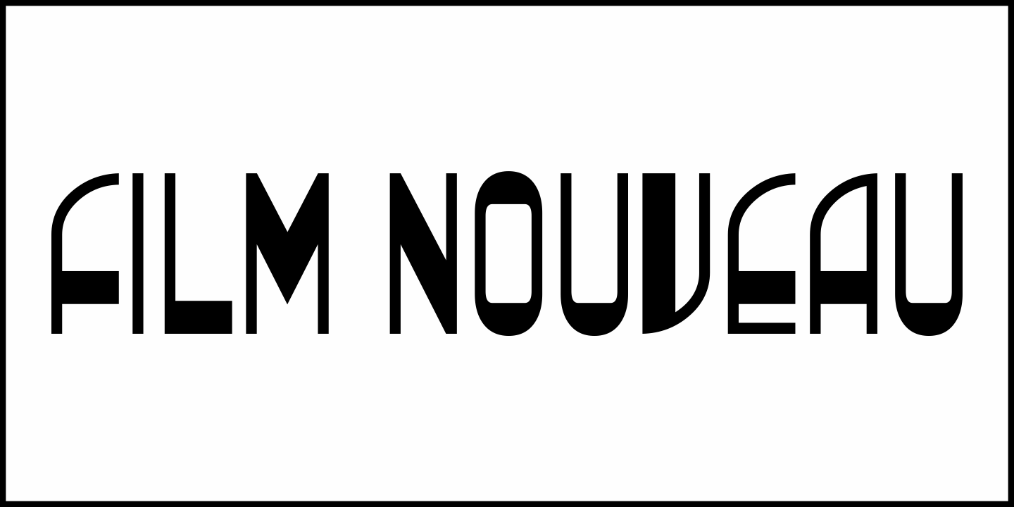 Film Nouveau Font Poster #2