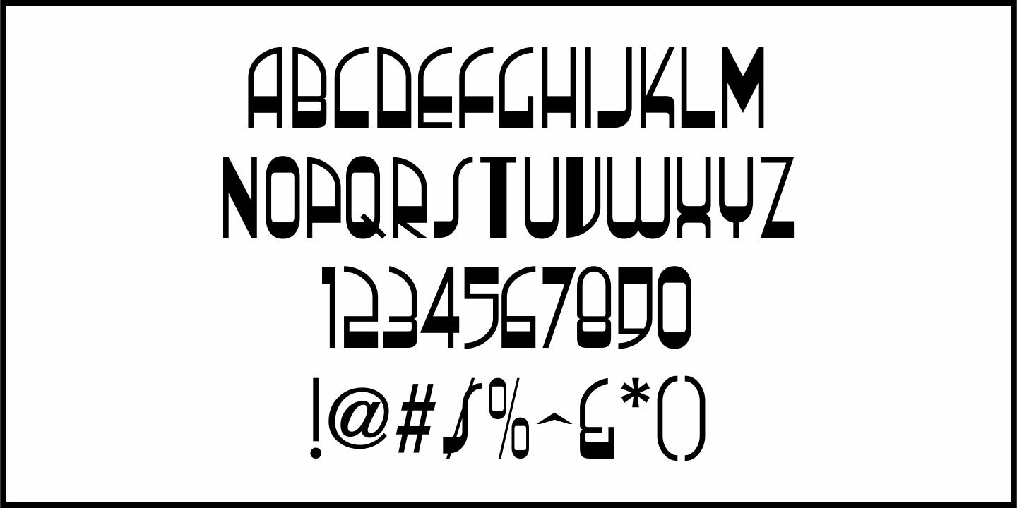 Film Nouveau Font Poster #3