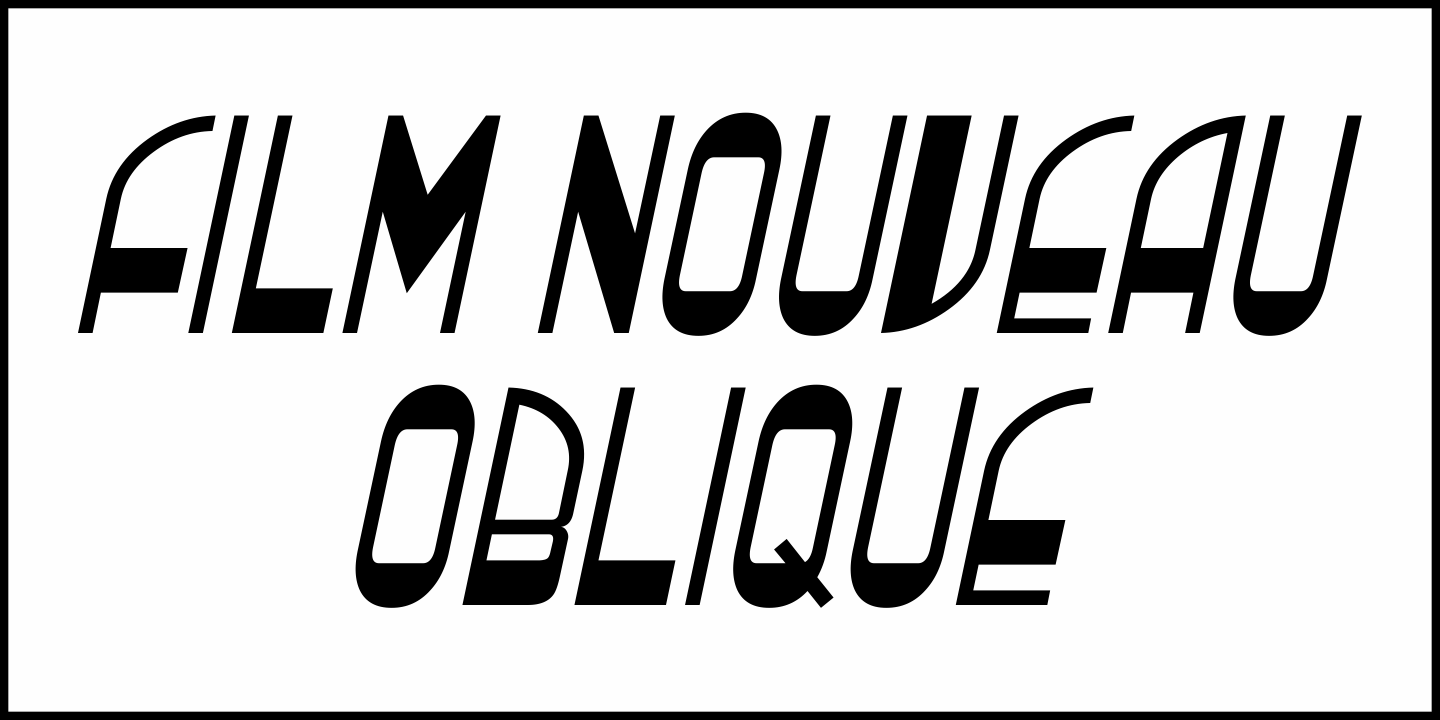 Film Nouveau Font Poster #4