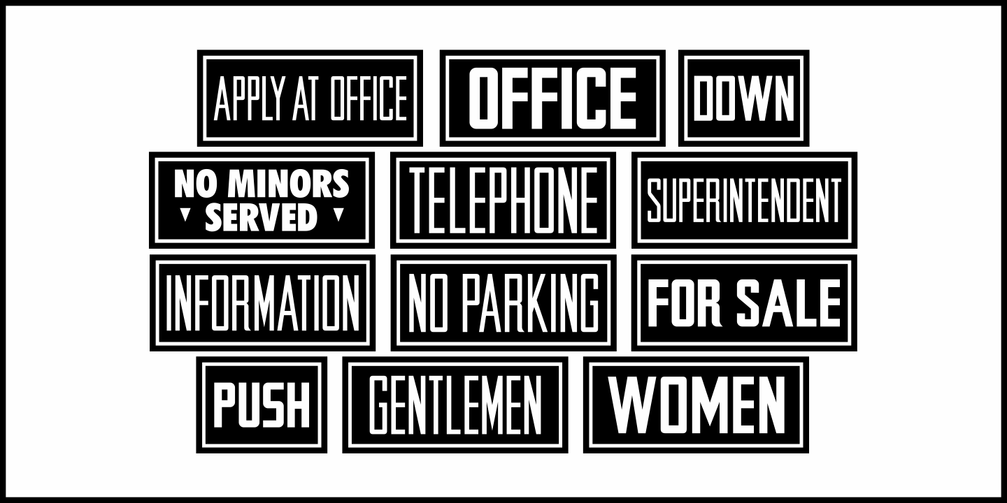 Retro Signs Font Poster #1