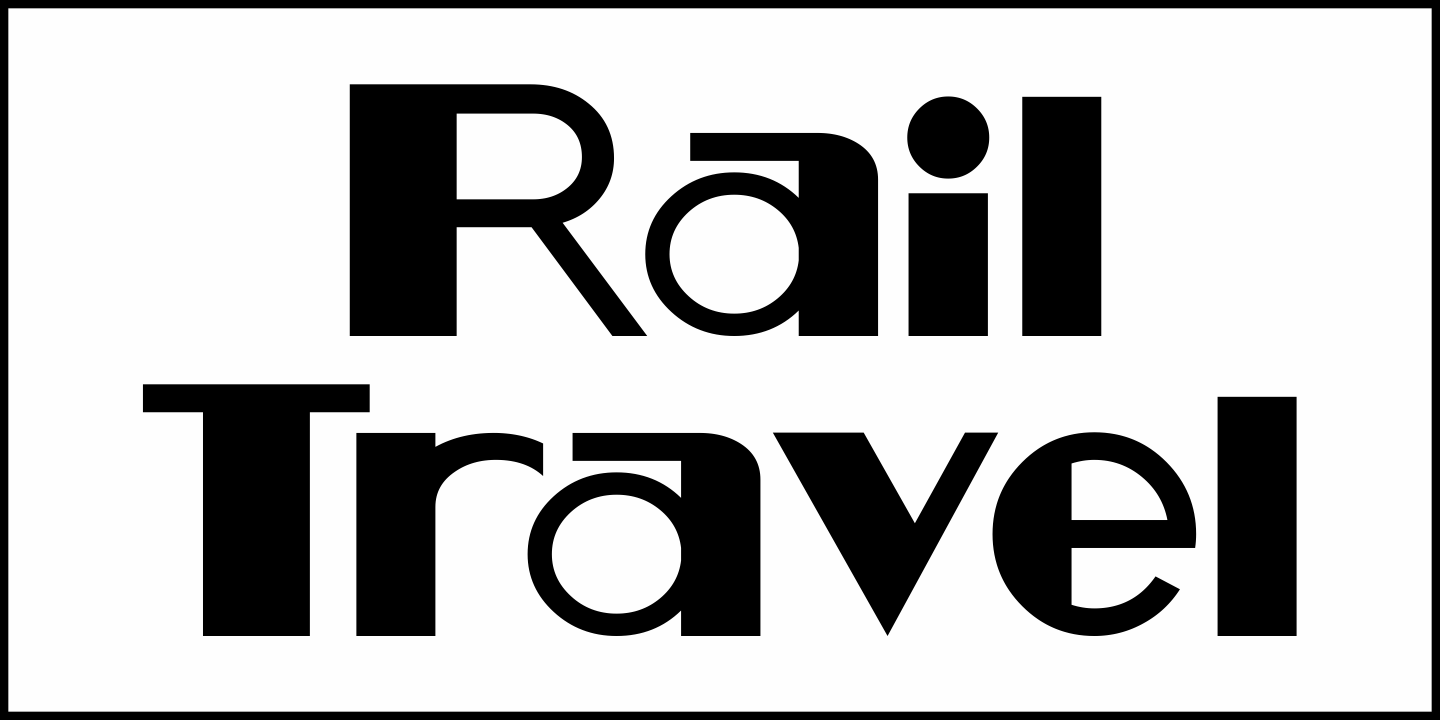 Rail Travel Font Poster #1