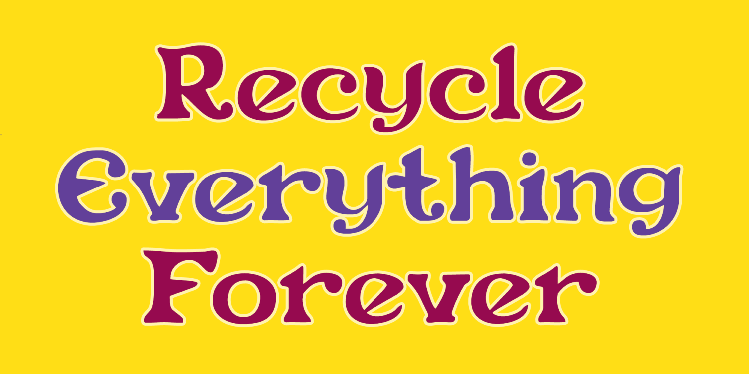 Flower Power Font Poster #1