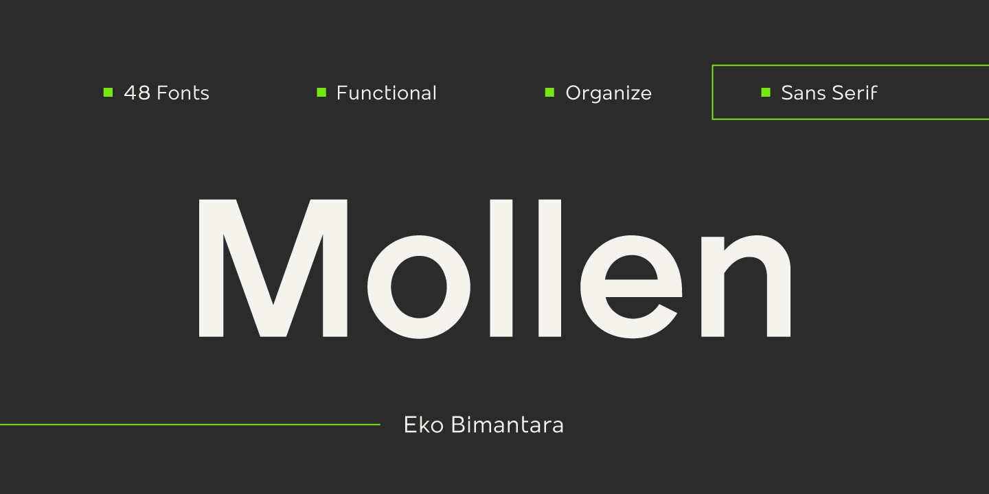 Mollen Font Poster