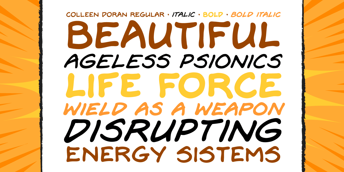 Colleen Doran Font Poster #1