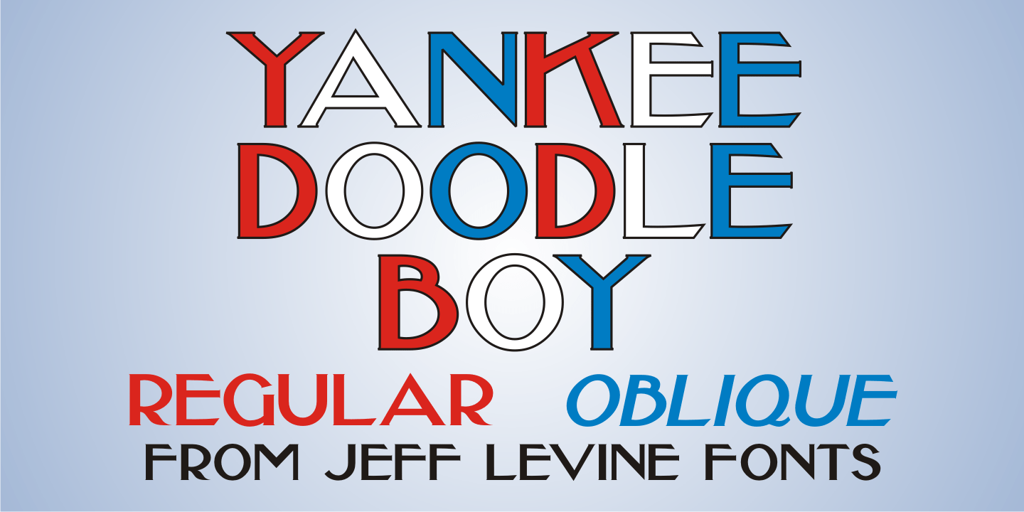 Yankee Doodle Boy Font Family Poster