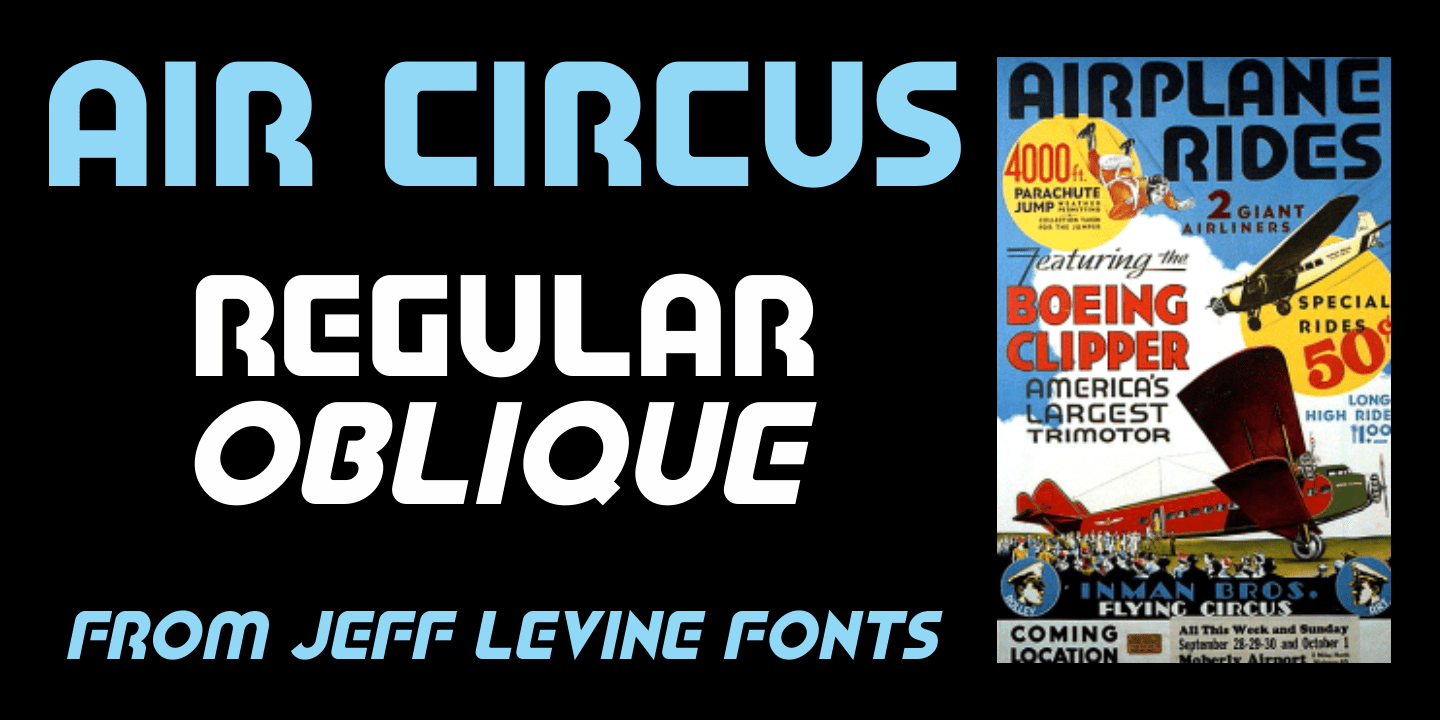 Air Circus Font Poster #1