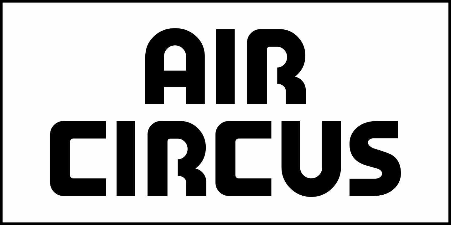 Air Circus Font Poster #2