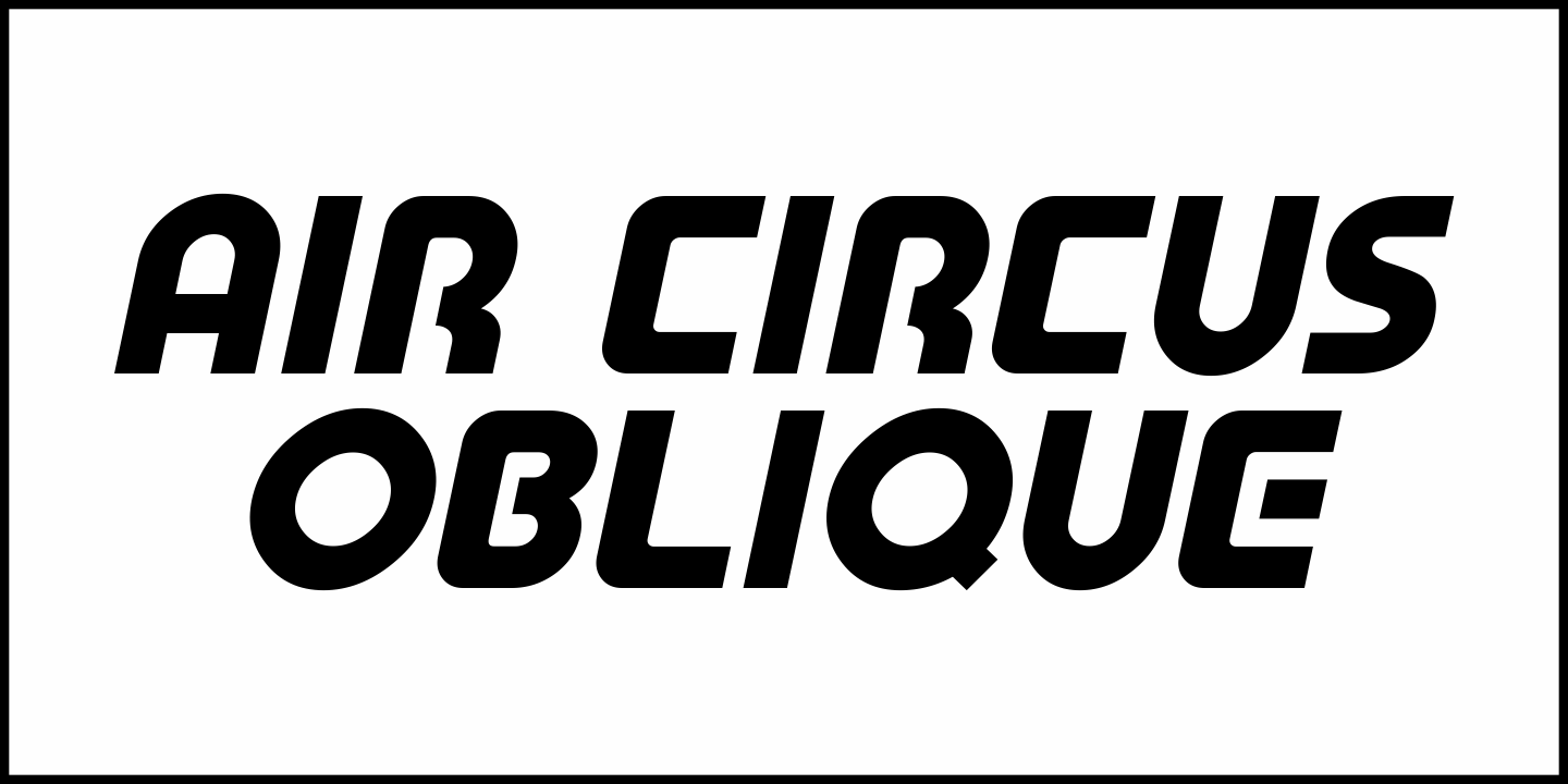 Air Circus Font Poster #4