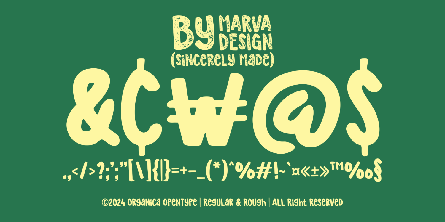 Organica Font Poster #1