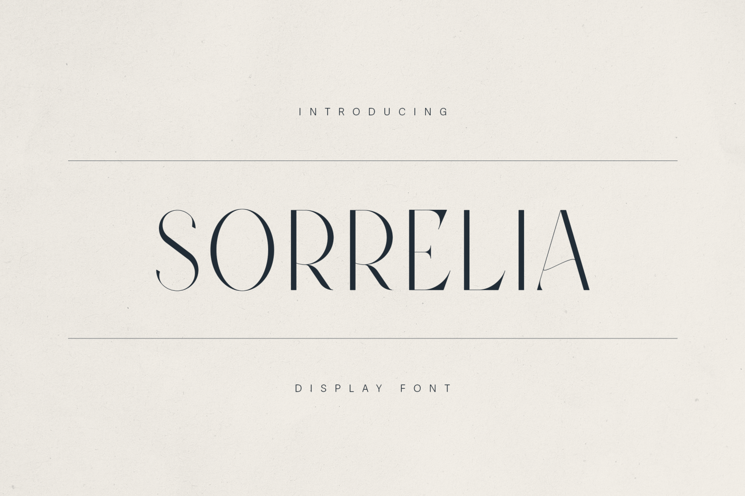 Sorrelia Font Poster