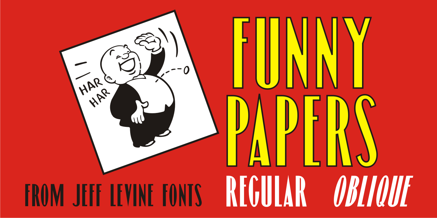Funny Papers Font Poster #1