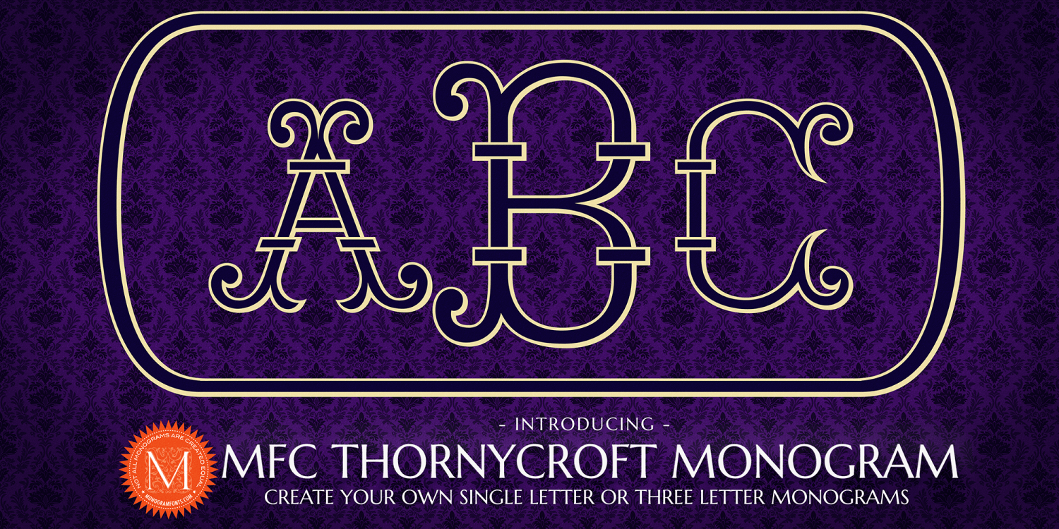 MFC Thornycroft Monogram Font Poster #1