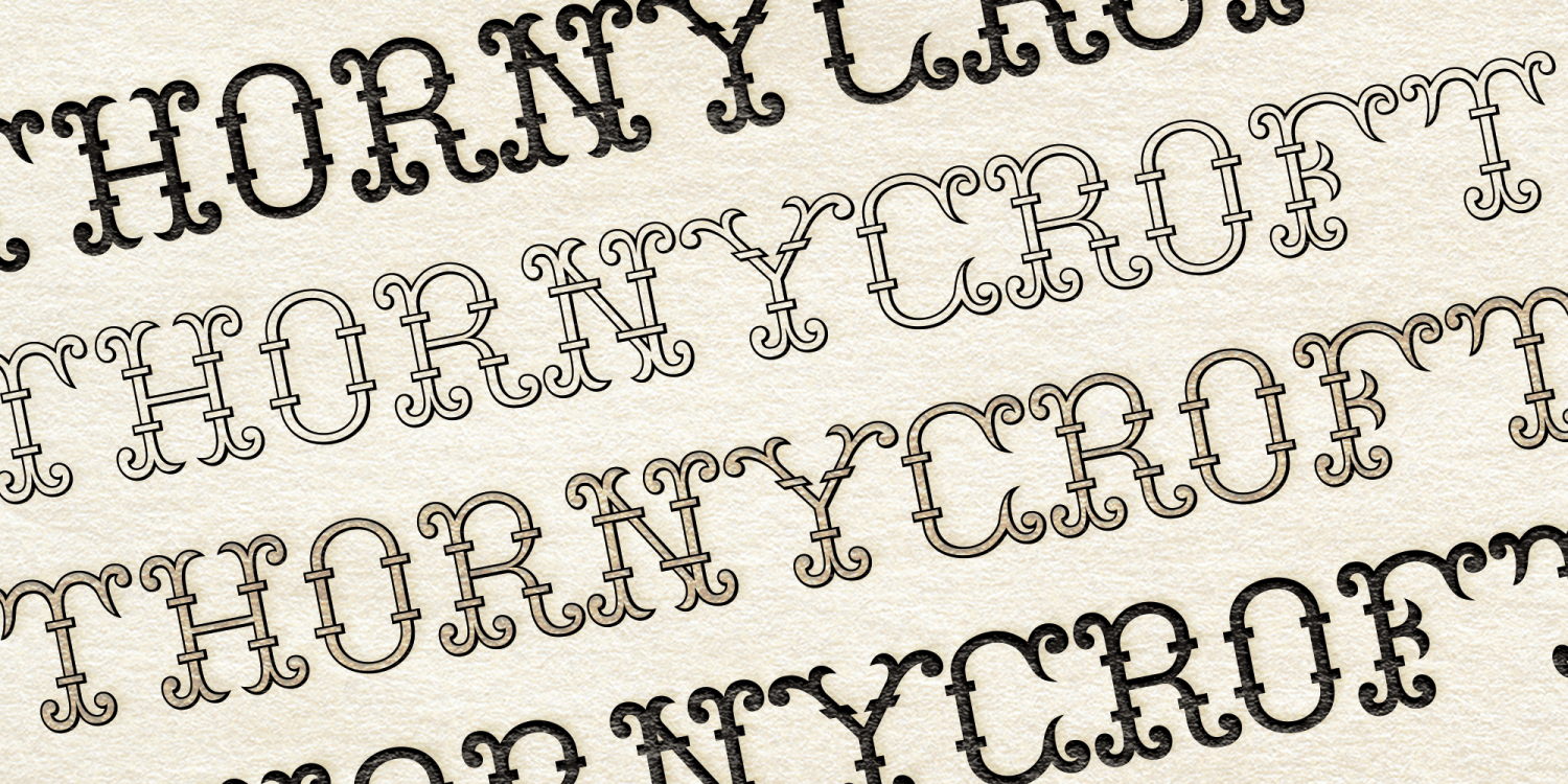 MFC Thornycroft Monogram Font Poster #1